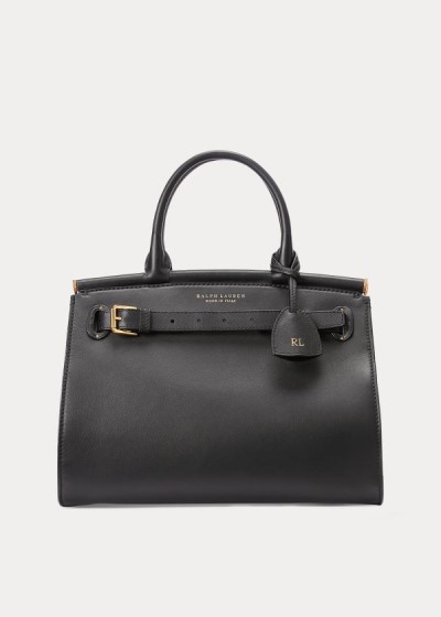 Bolsos De Mano Ralph Lauren Mujer Negros - Calfskin Medium RL50 - SUXWE2784